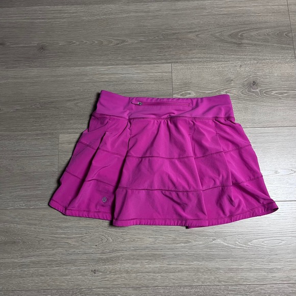 Lululemon Pace Rival Skirt Pink Mid Rise Size 4 Athletic Tennis Running Casual - Picture 2 of 5